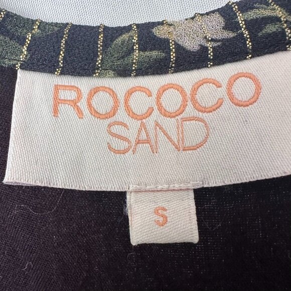 Rococo Sand Flora High Low Maxi Dress Green & Black Size Small Revolve - Picture 8 of 10